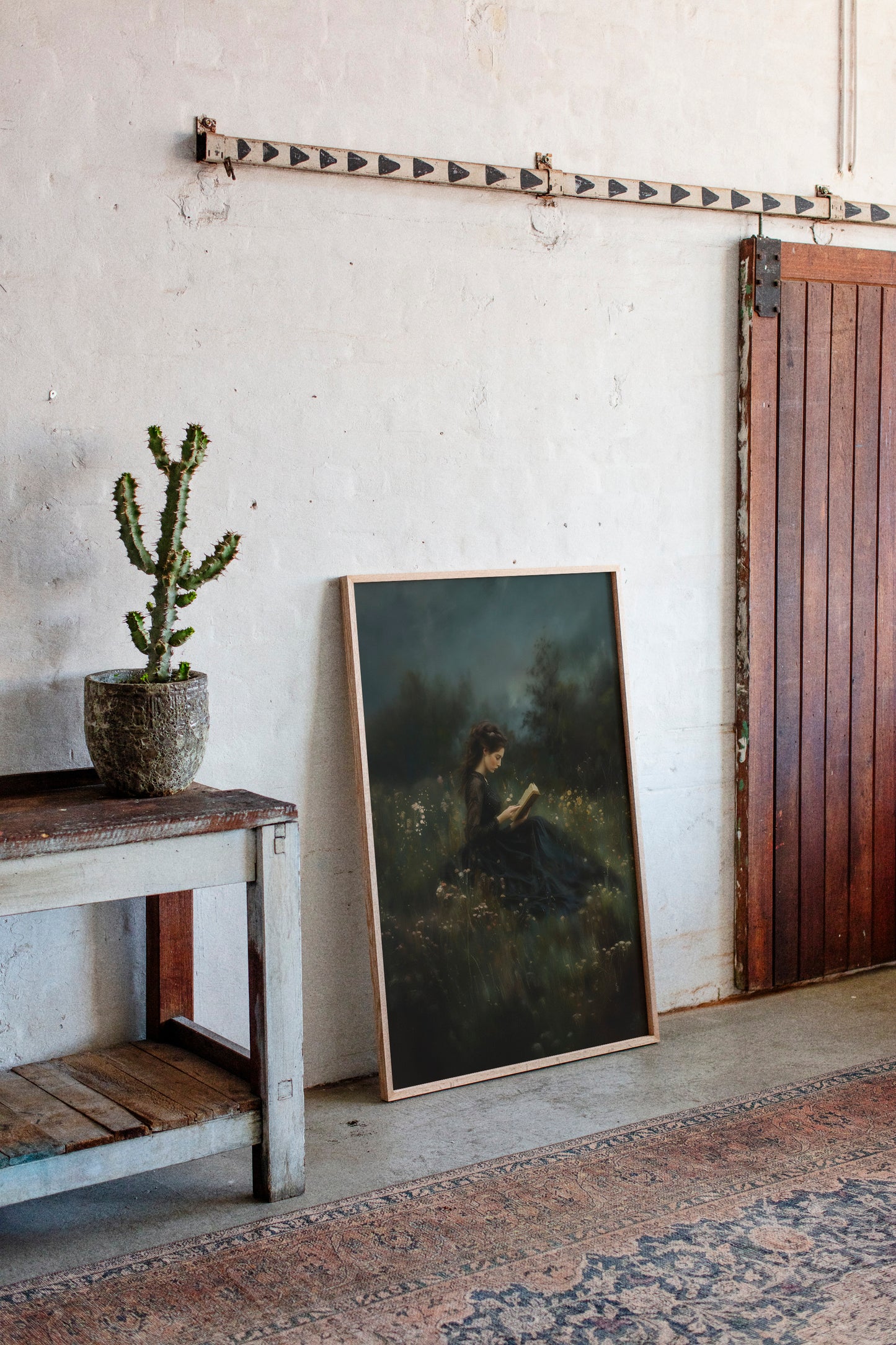 Twilight Reading in the Wild Meadow