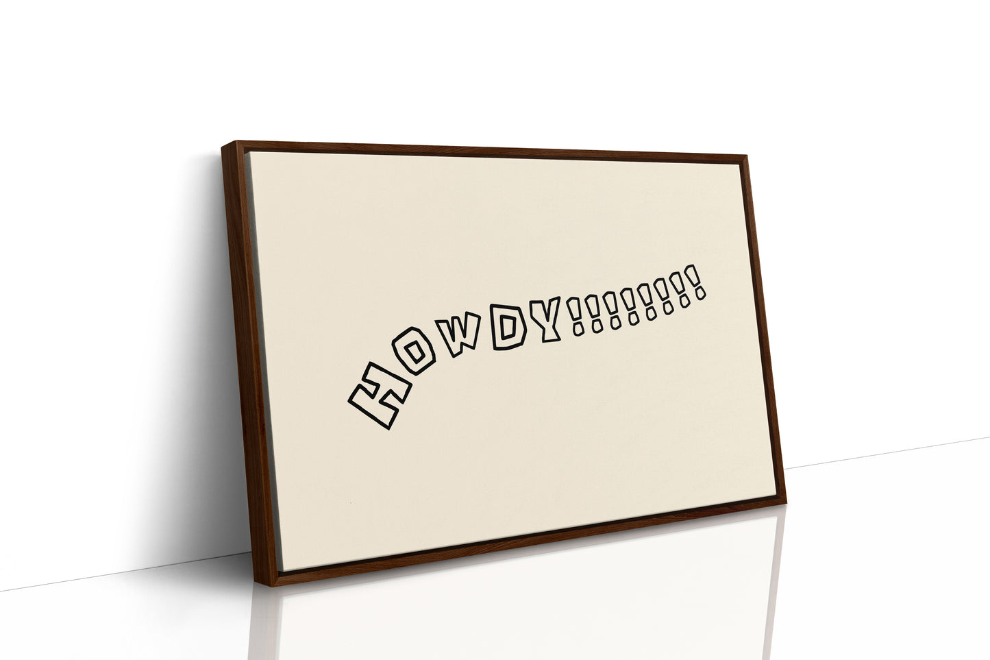 Howdy Western Typography Wall Art