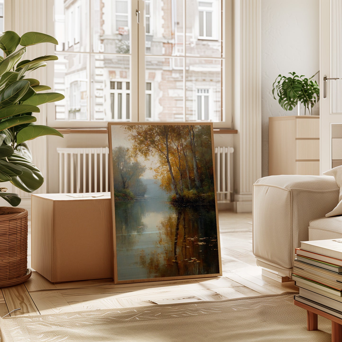 Autumn Reflections on Tranquil Waters