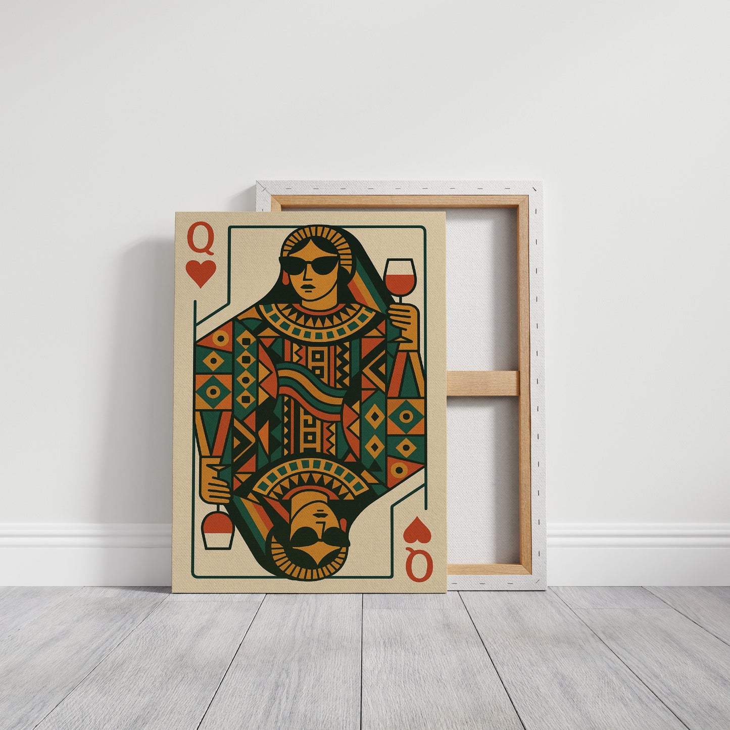 Modern Queen Sips Vintage Red