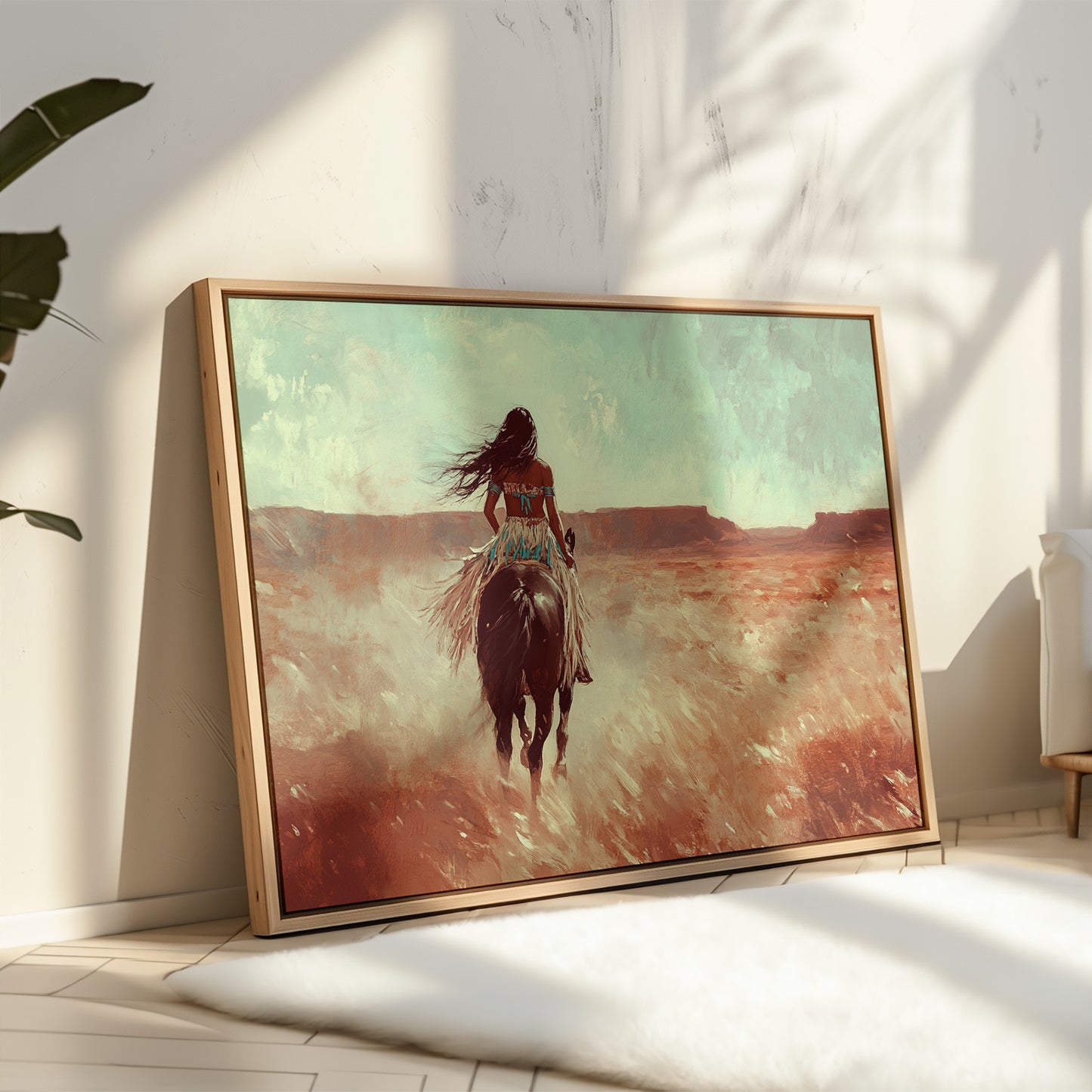 Spirit Rider Through Painted Canyons