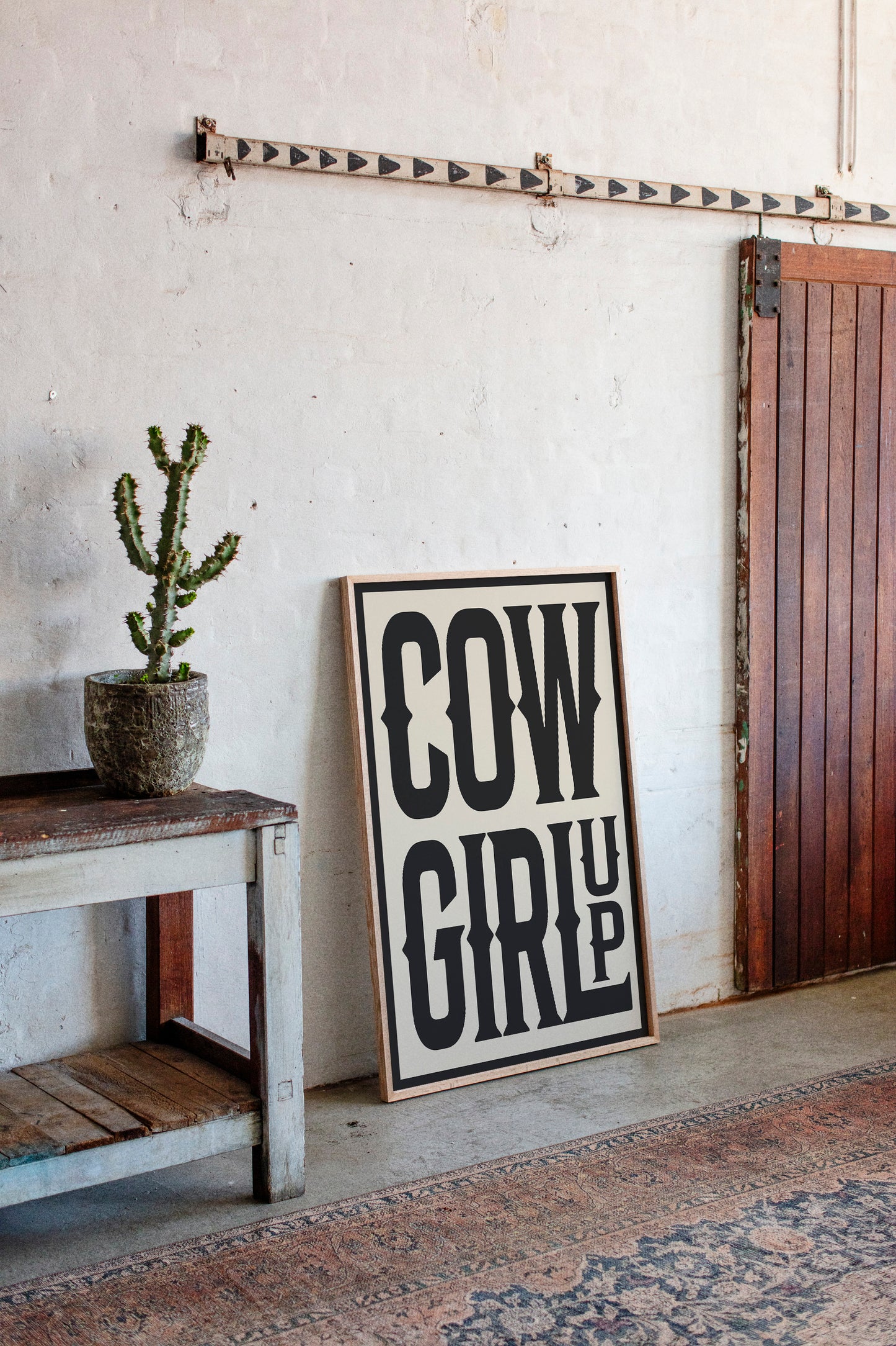 Cowgirl Up Bold Western Spirit Art