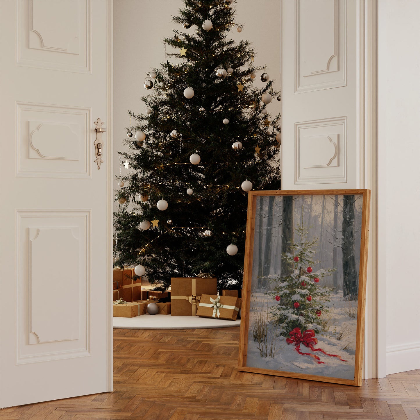 Winter Forest Holds Sacred Ornaments