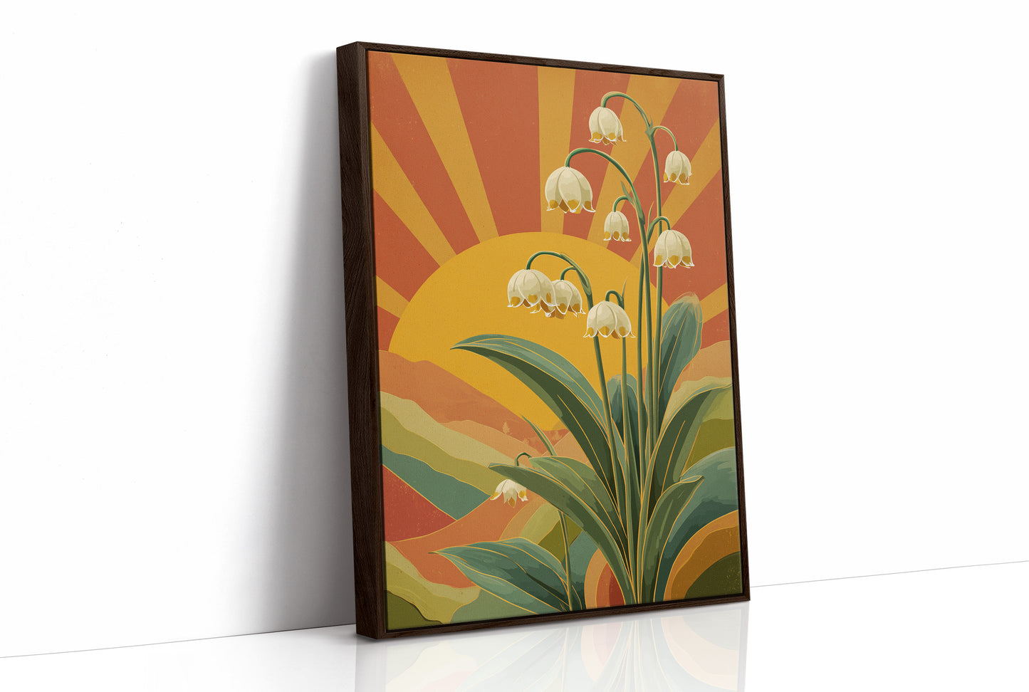 Snowdrops Against a Burning Sky