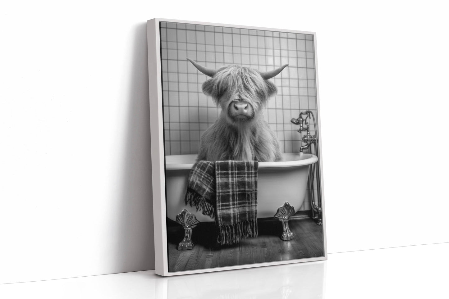 Highland Cow Takes A Luxurious Bath