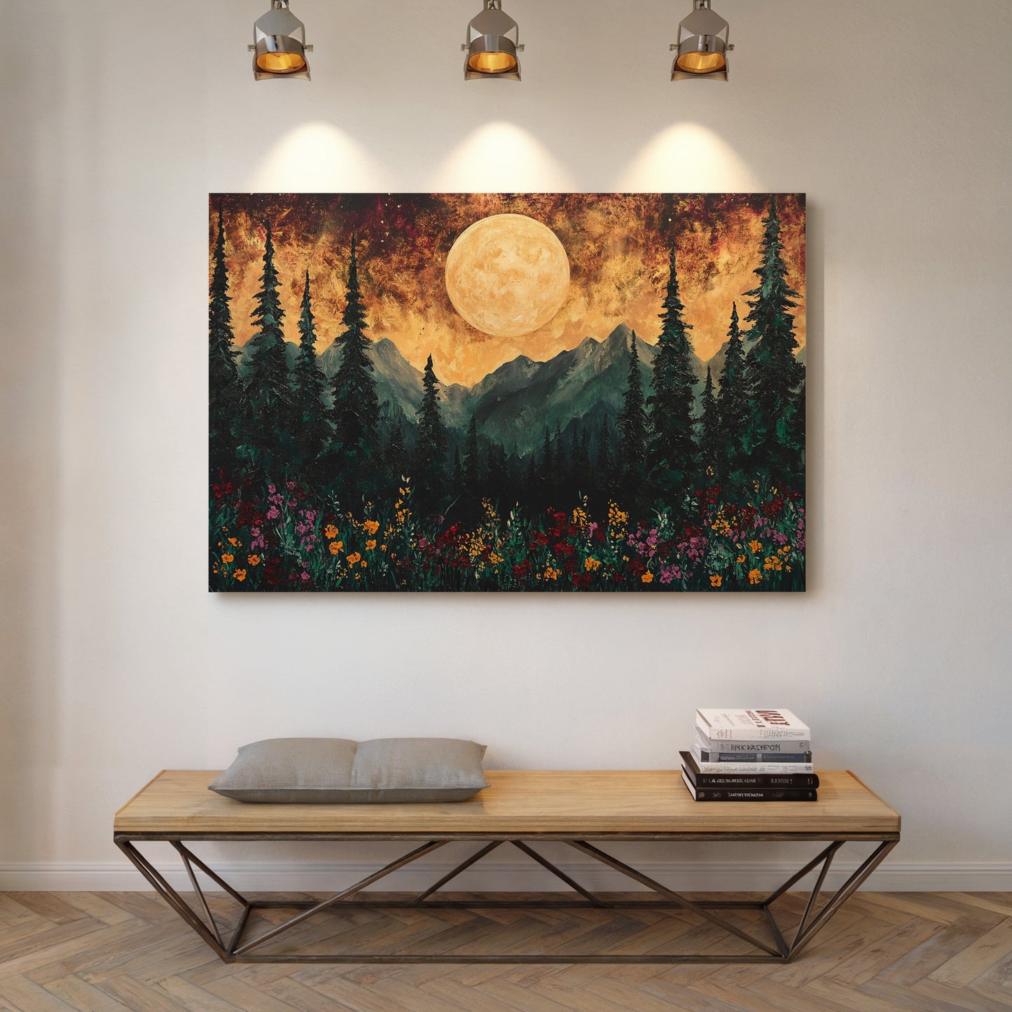 Alpine Meadows Catch Moonlight's Gold