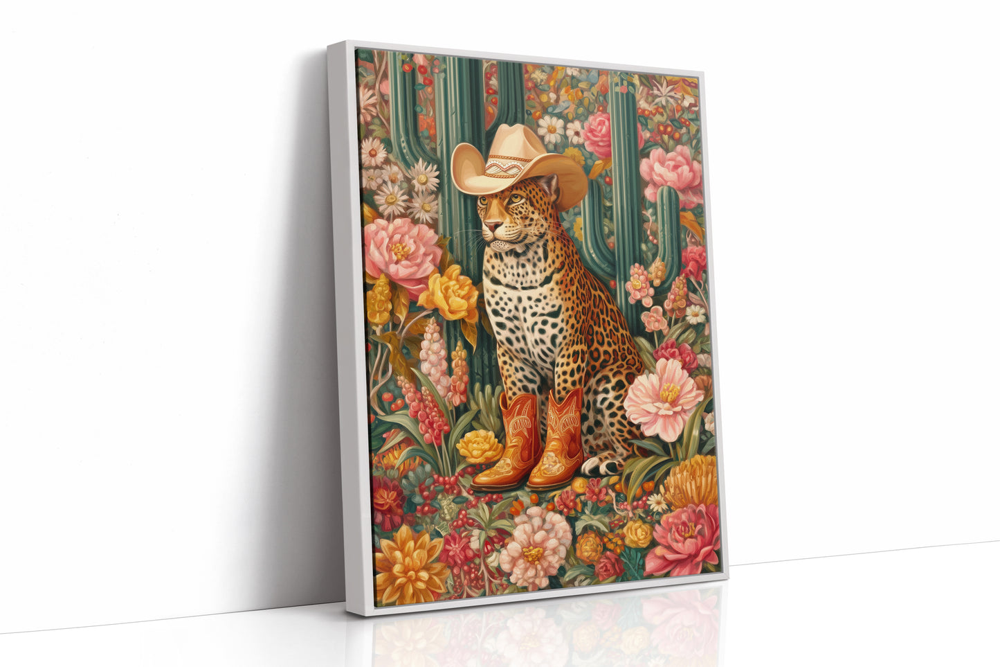 Desert Leopard Wears Cowboy Dreams