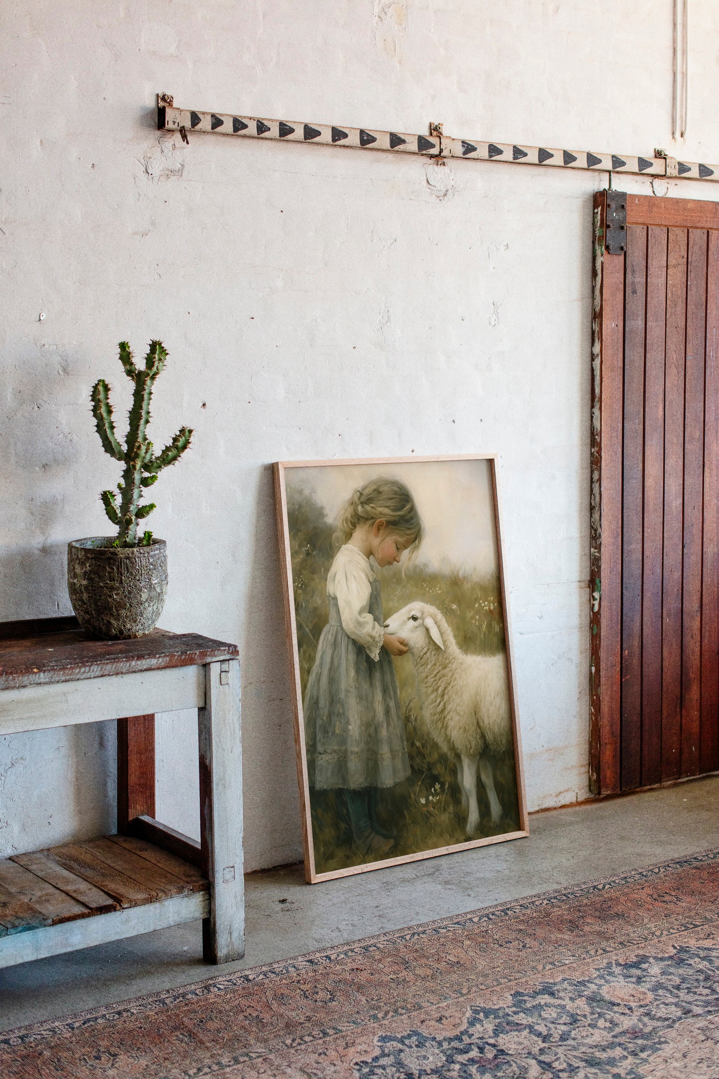 Little Shepherdess and Her Lamb