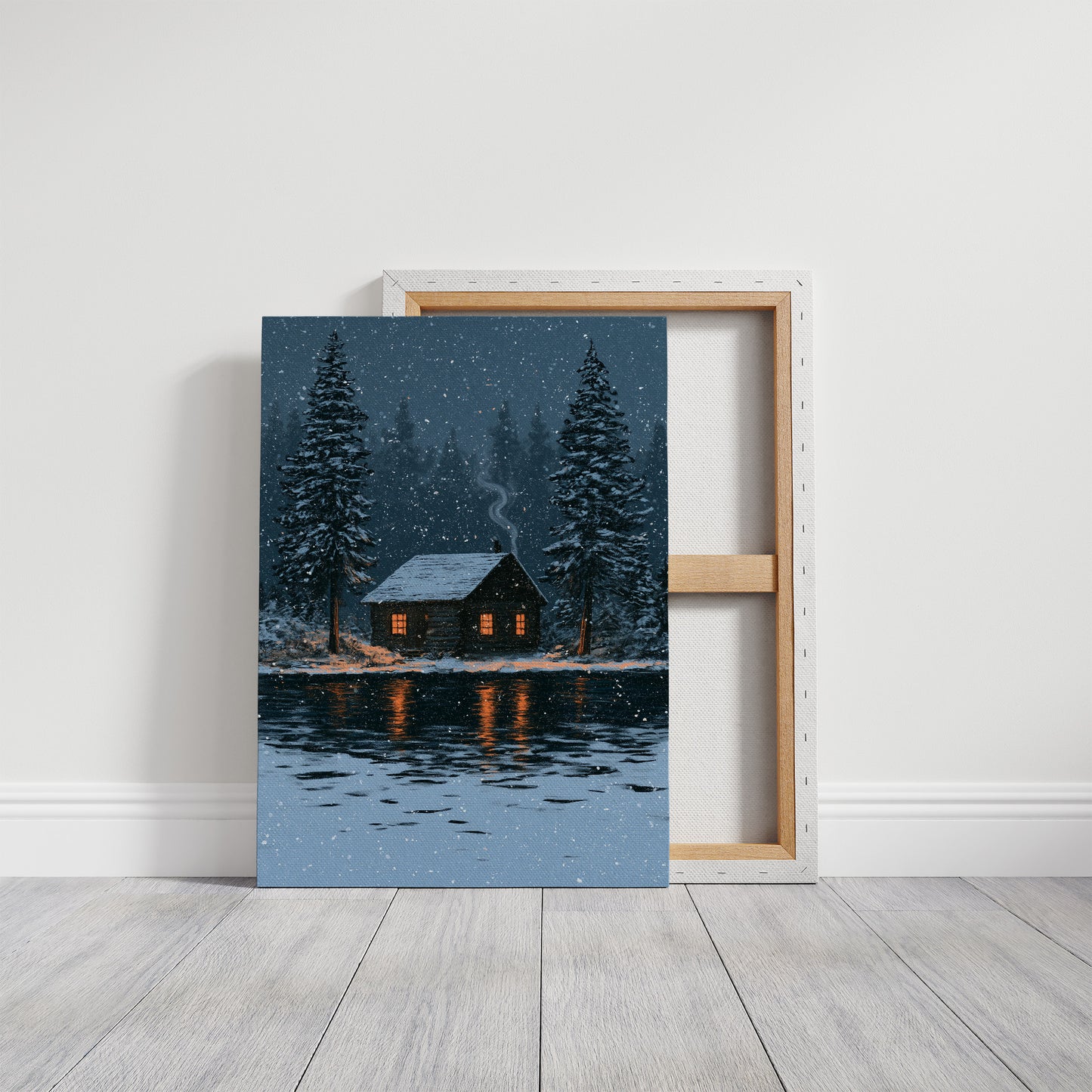 Snow Falling On The Cabin