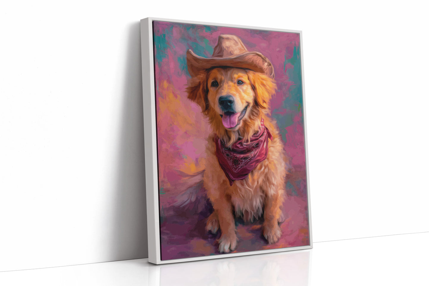 Ranch Dog Wears Sunset Colors