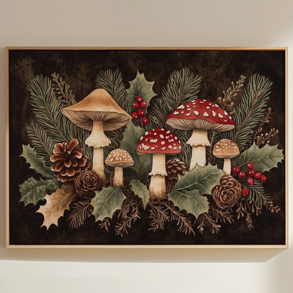 Winter Forest's Enchanted Mushroom Dance