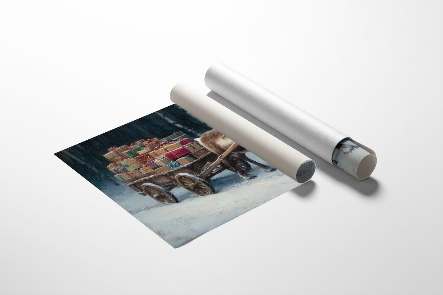 Snow Path Leads To Magic Night