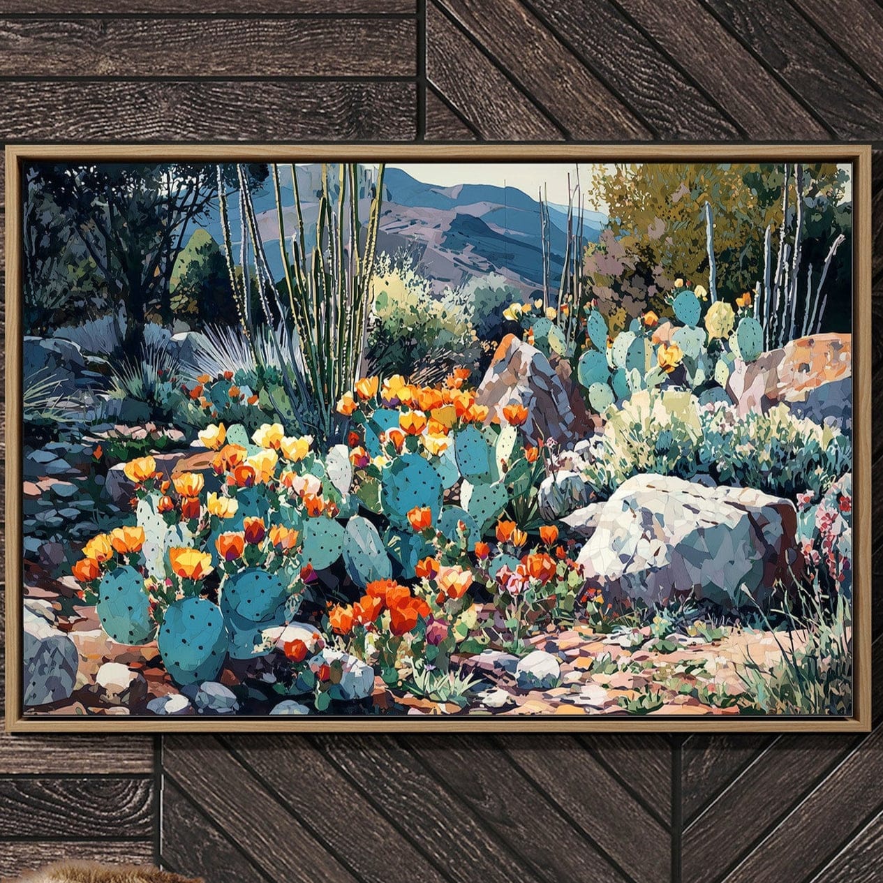 Prickly Pears Dance With Mountain Light
