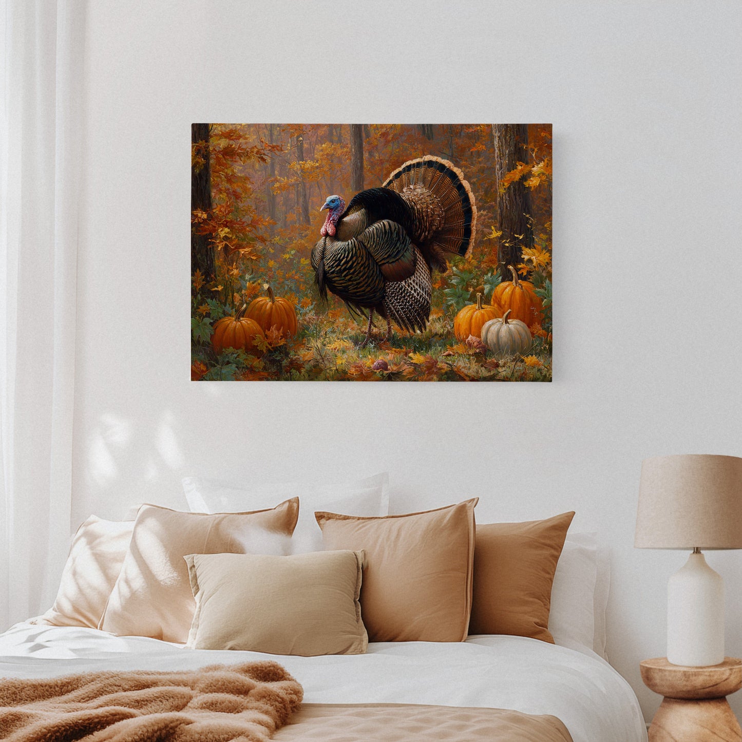 Autumn's Pride Among Pumpkin Fields