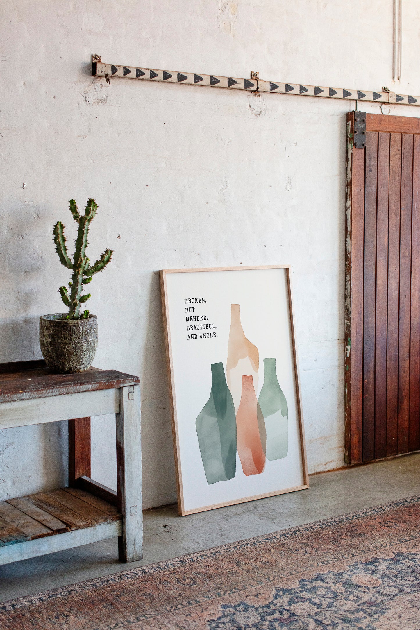 Broken Yet Beautiful Watercolor Vessels