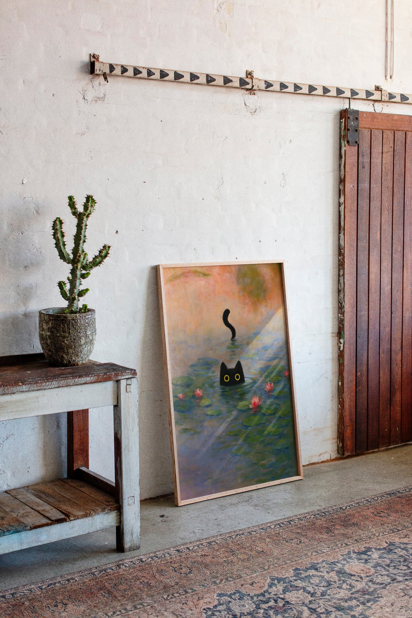 Mystery Cat Among the Lilies