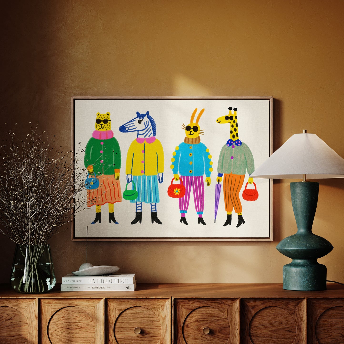 The Fashion Herd – Stylish Animal Friends Wall Art