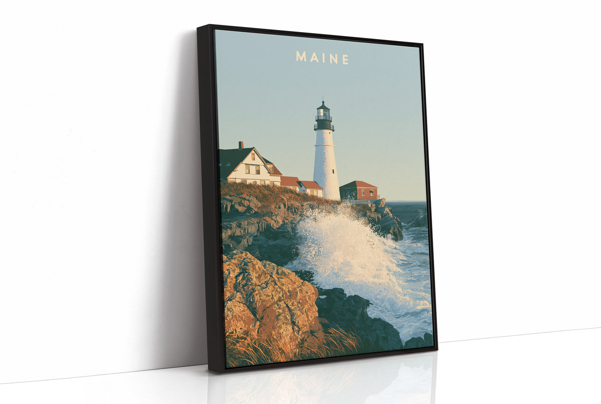Portland Head Light Waves