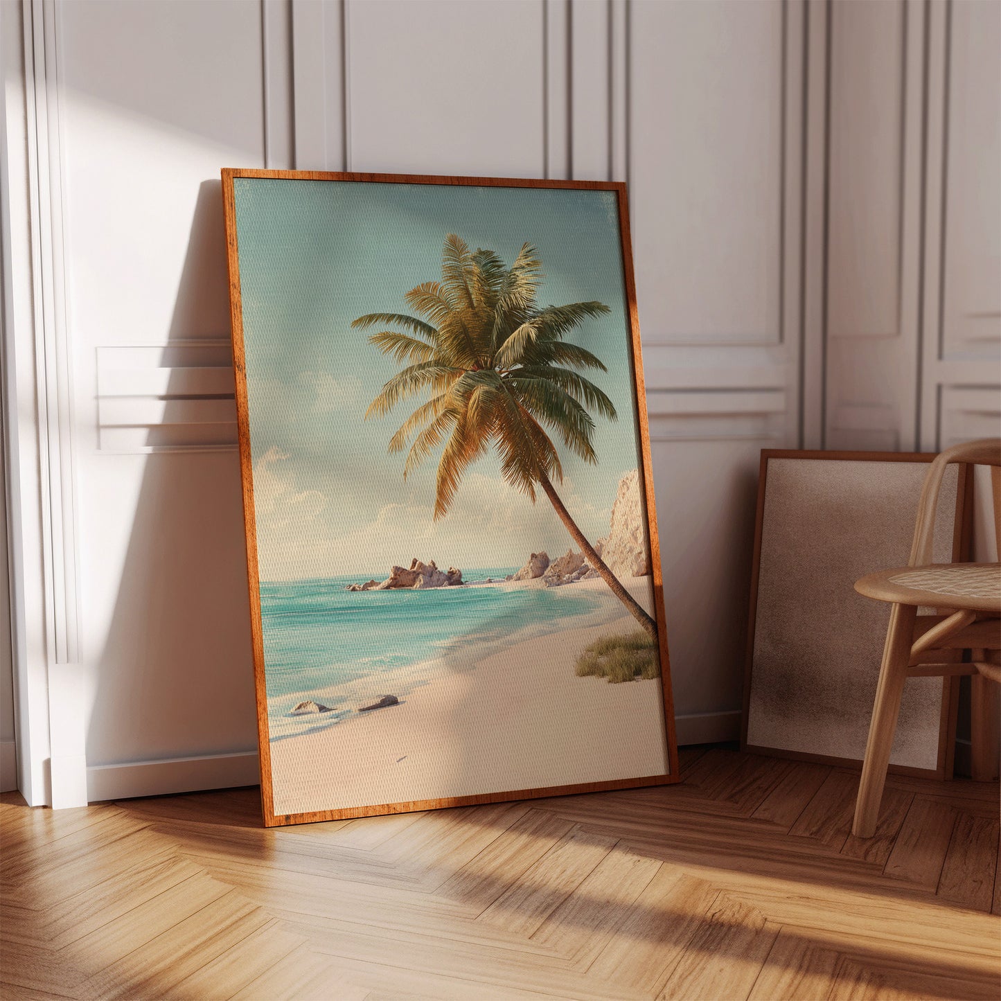 Waves Caress the Golden Shore