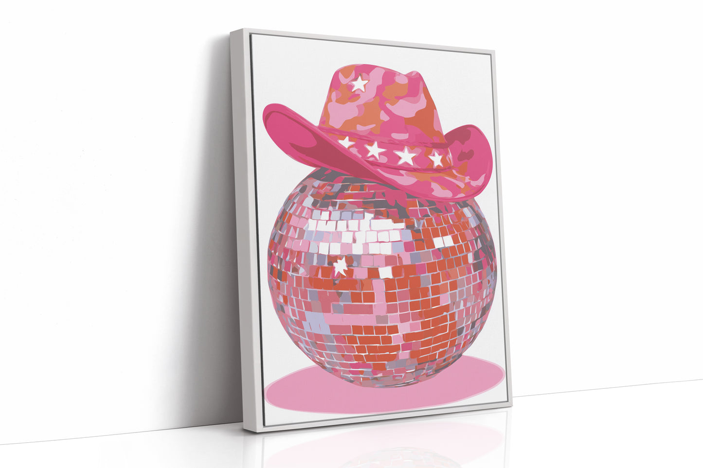Disco Cowgirl Sparkles Pink Tonight