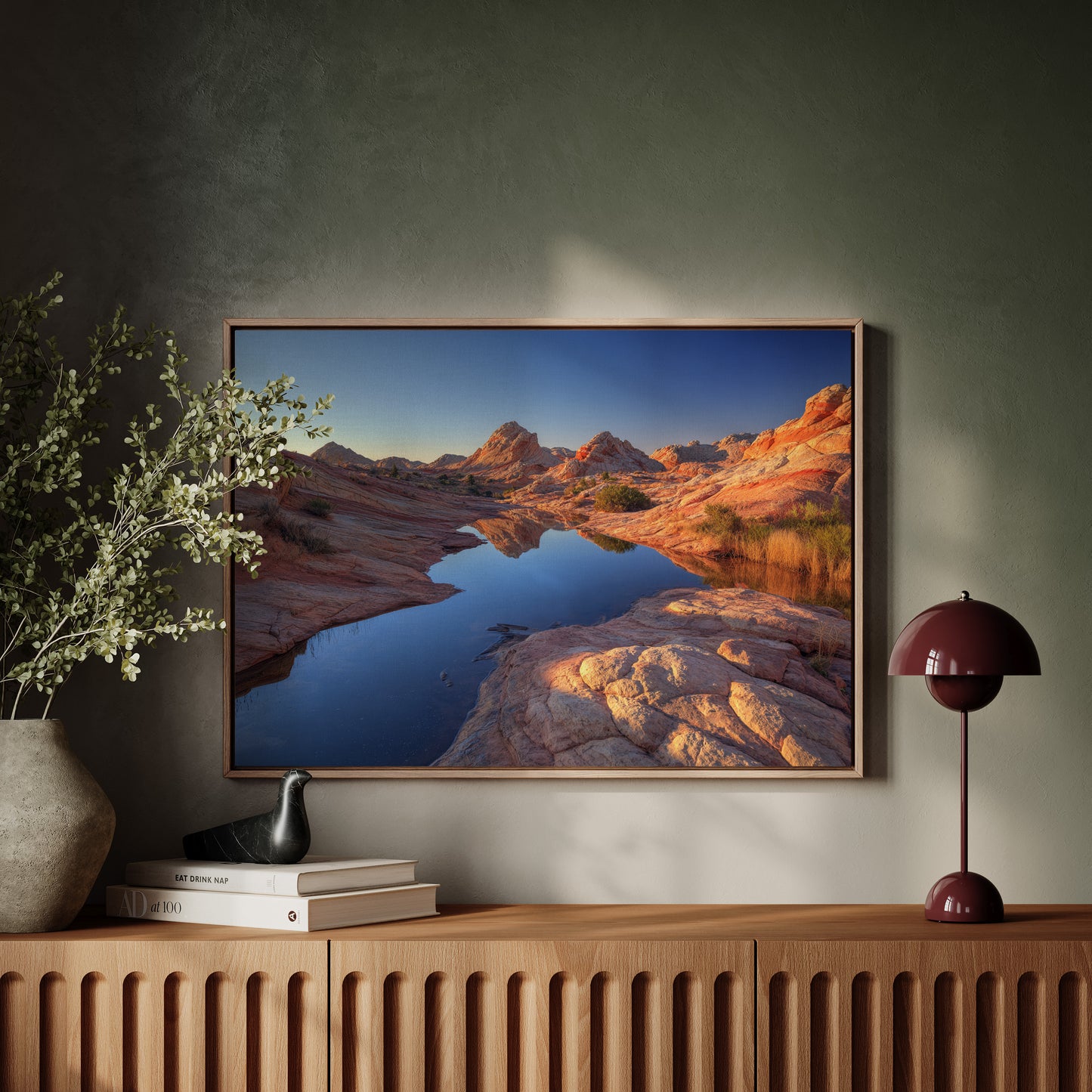 Red Rocks Mirror Desert Dawn