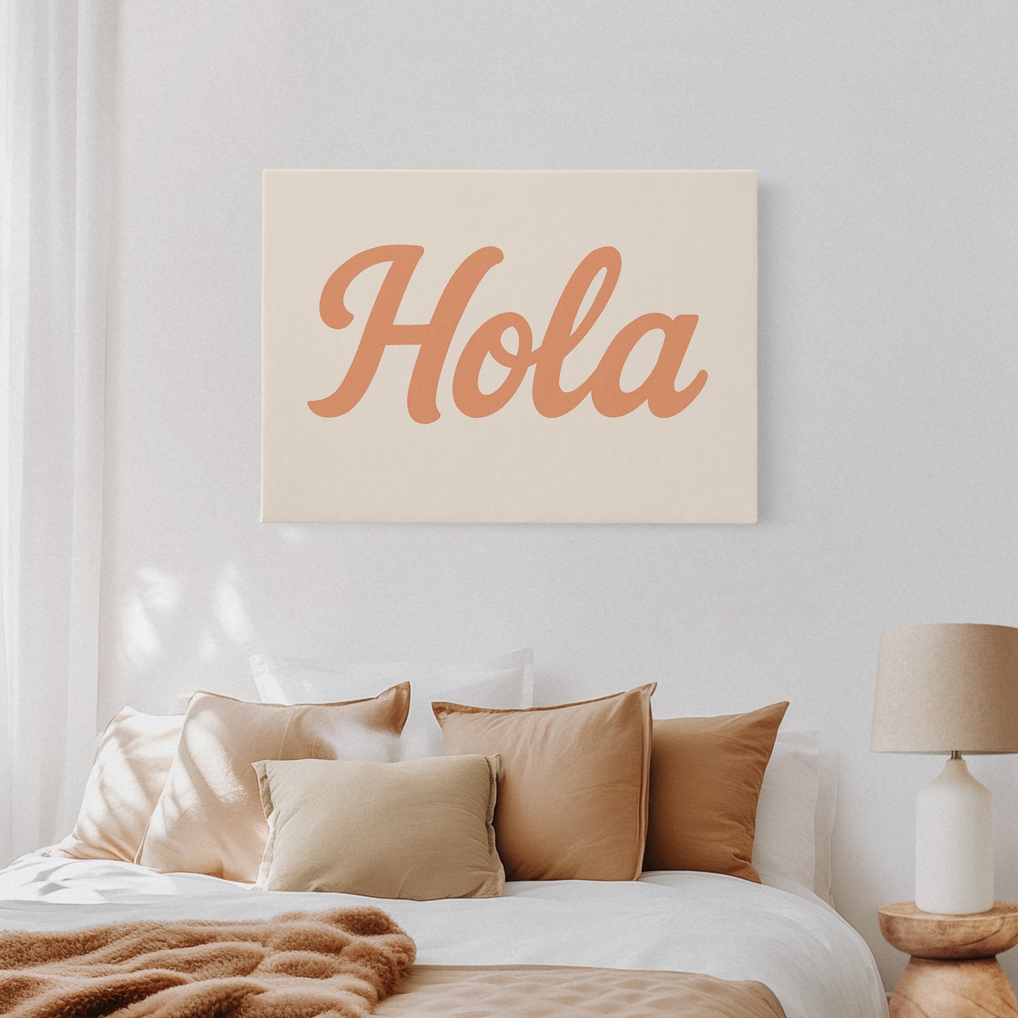 Hola Retro Script Wall Art