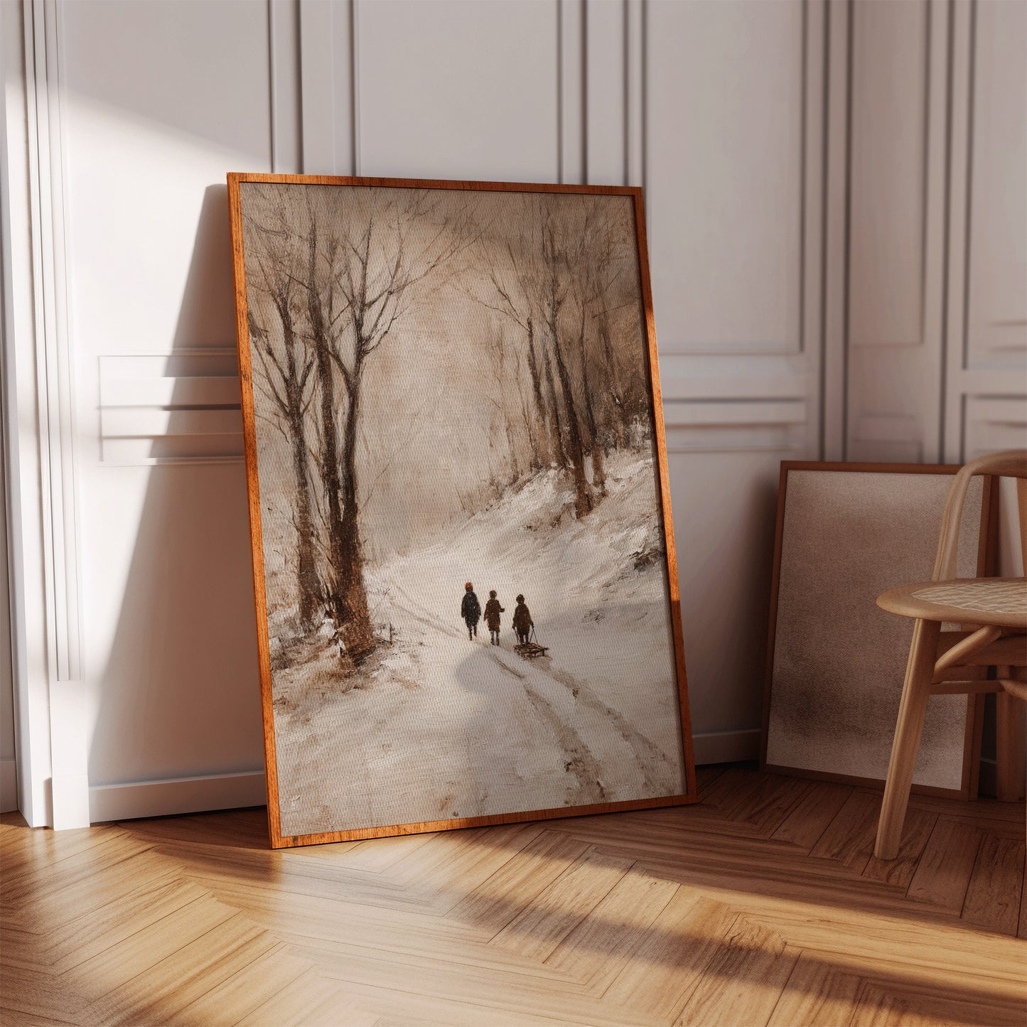 Footsteps Through Winter's Embrace