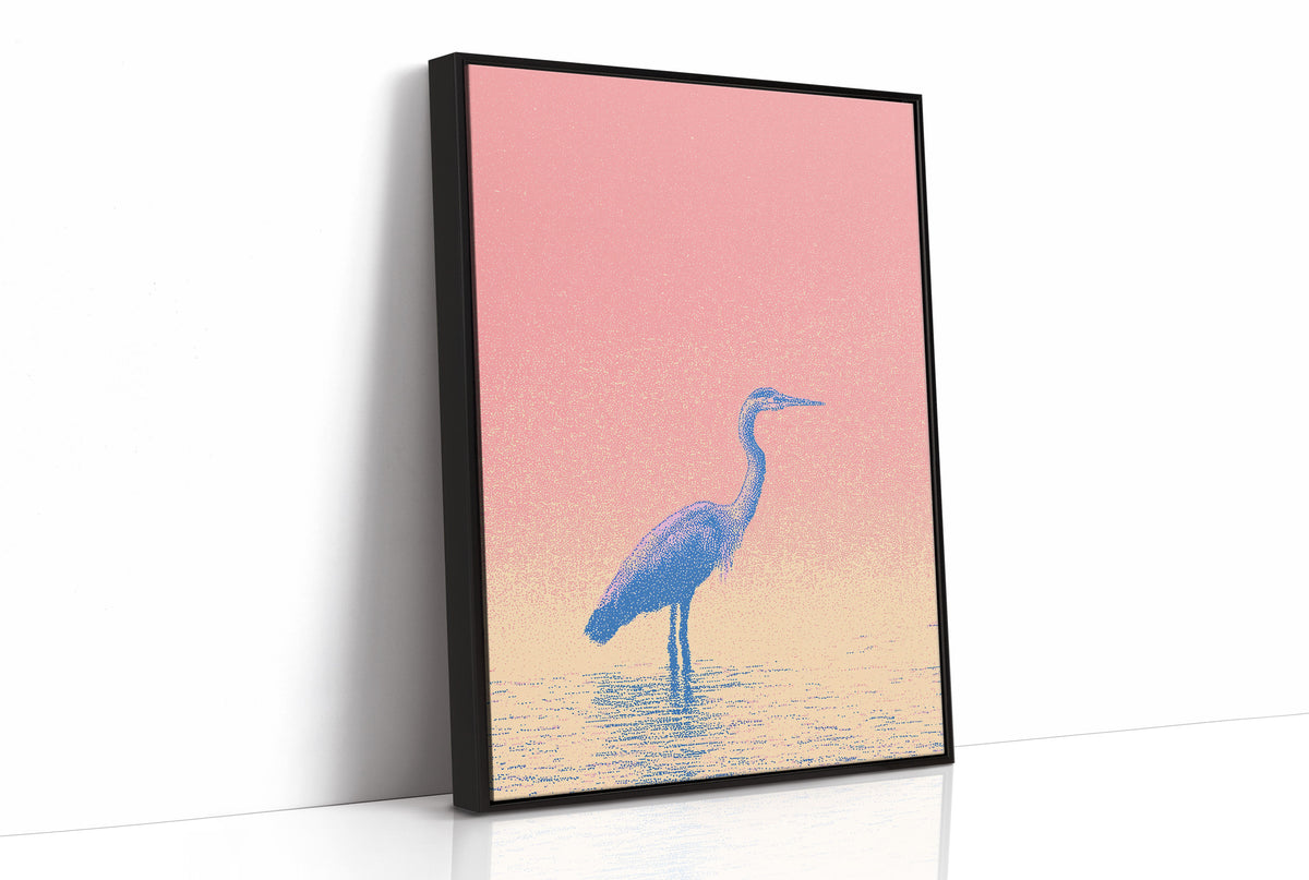 Heron Stillness Pink Grain