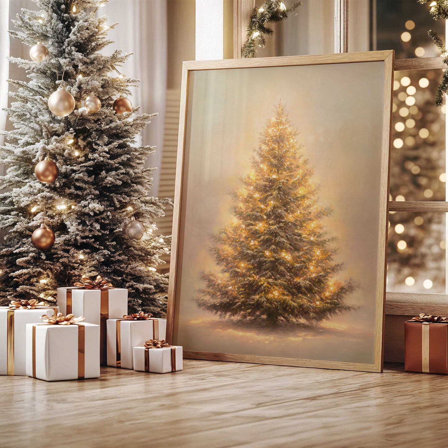 Evergreen Tales In Golden Mist