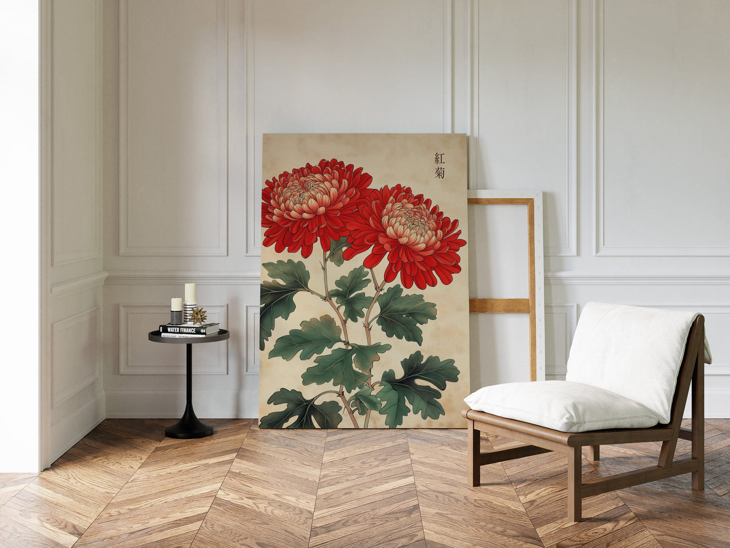 Red Chrysanthemum Elegance