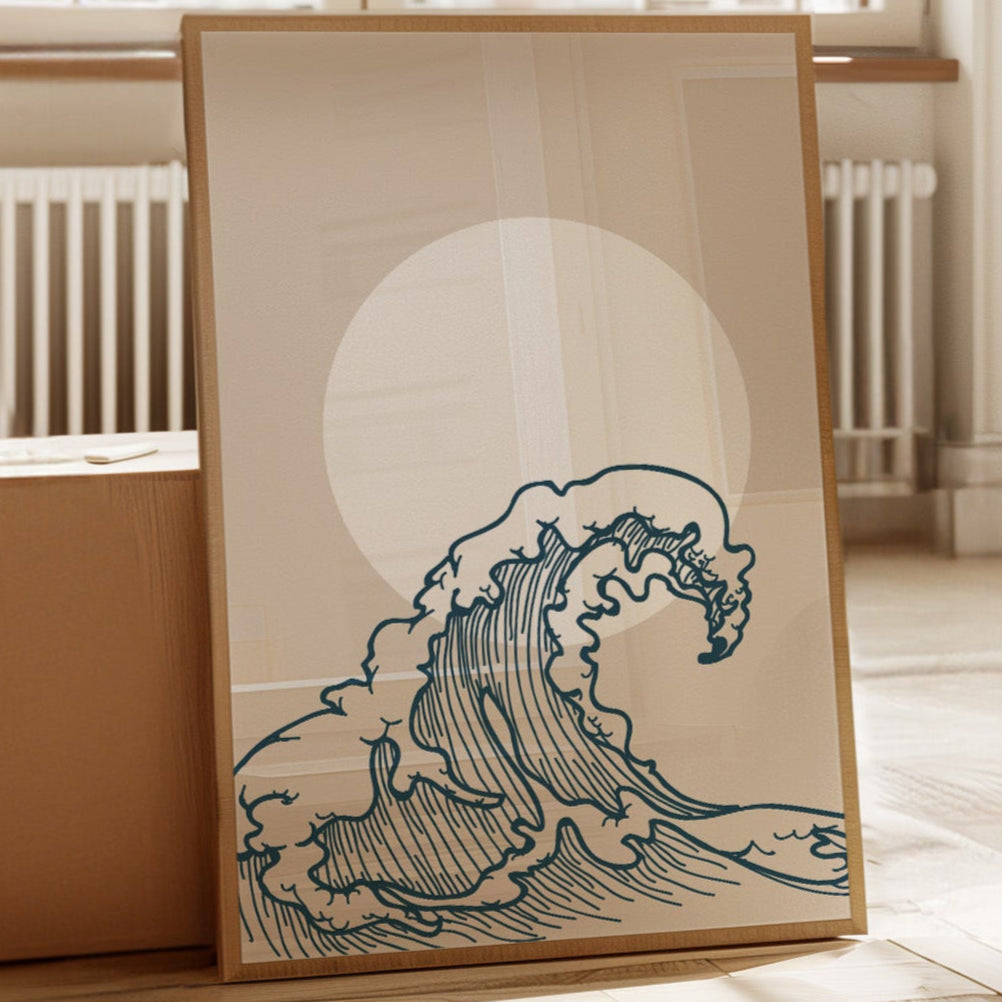 Ocean Lines Dance With Moonlight