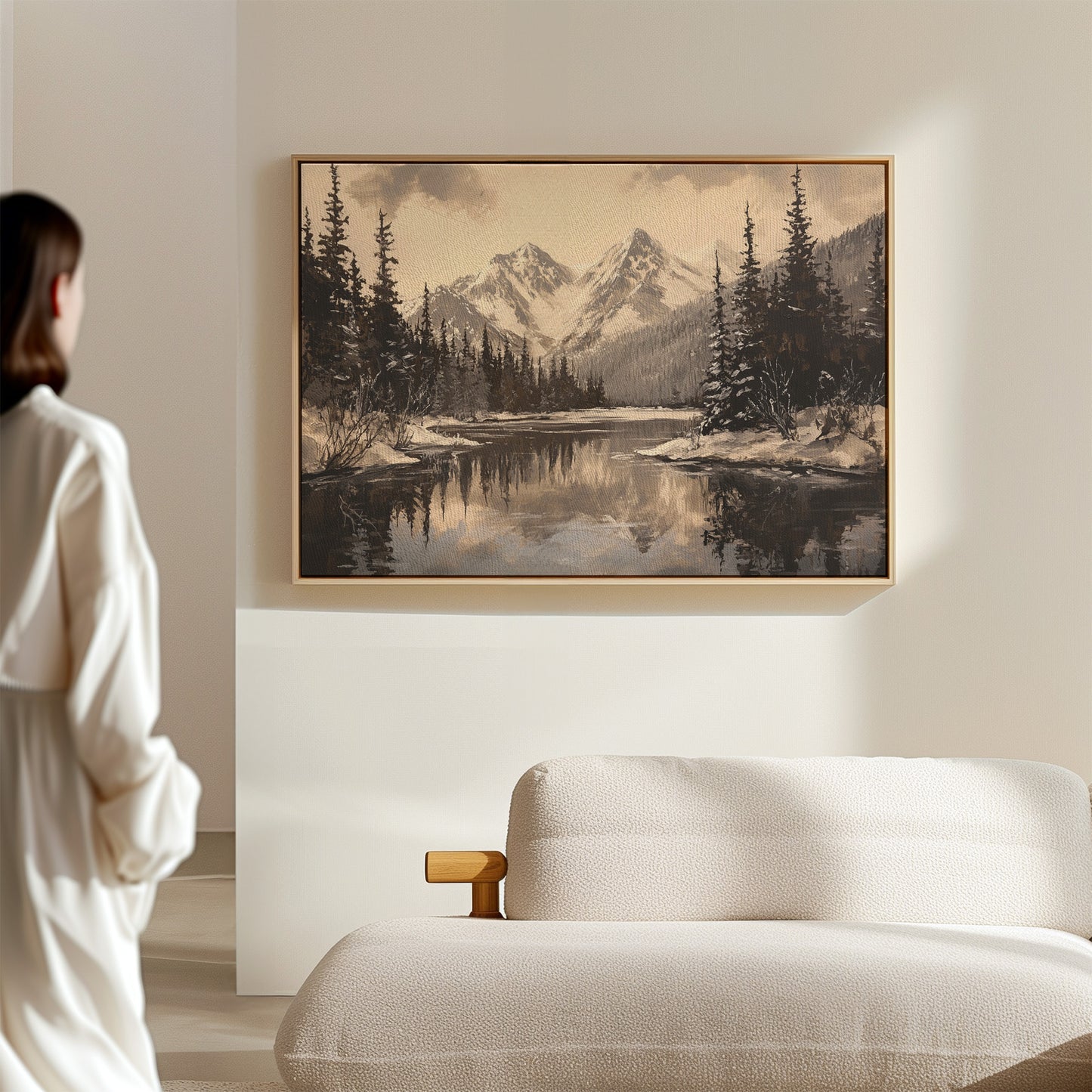 Winter's Mirror Shows Mountain Tales