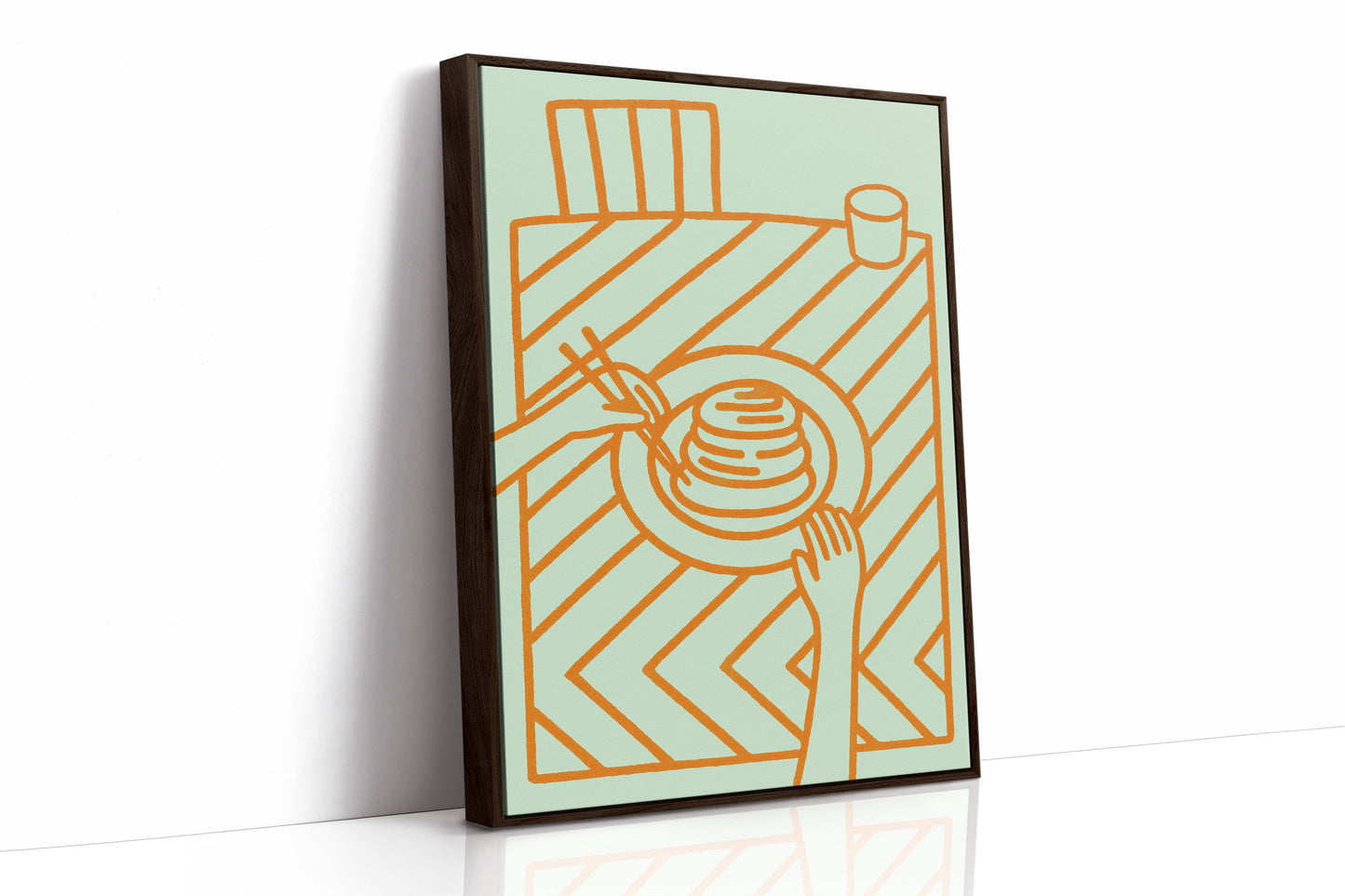 Morning Pancakes Meet Mint Lines