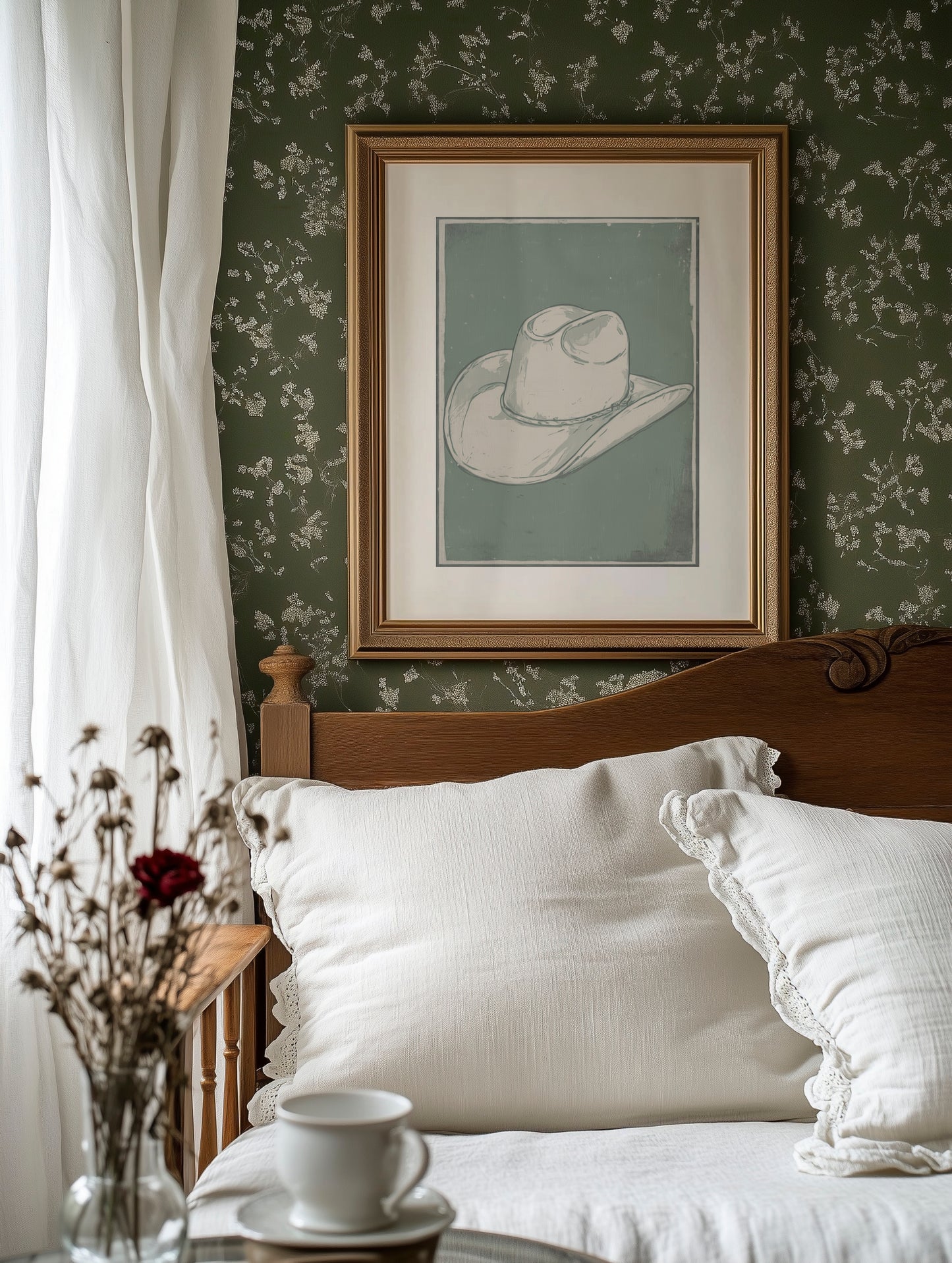 Weathered Rancher's Dream - Vintage Cowboy Hat
