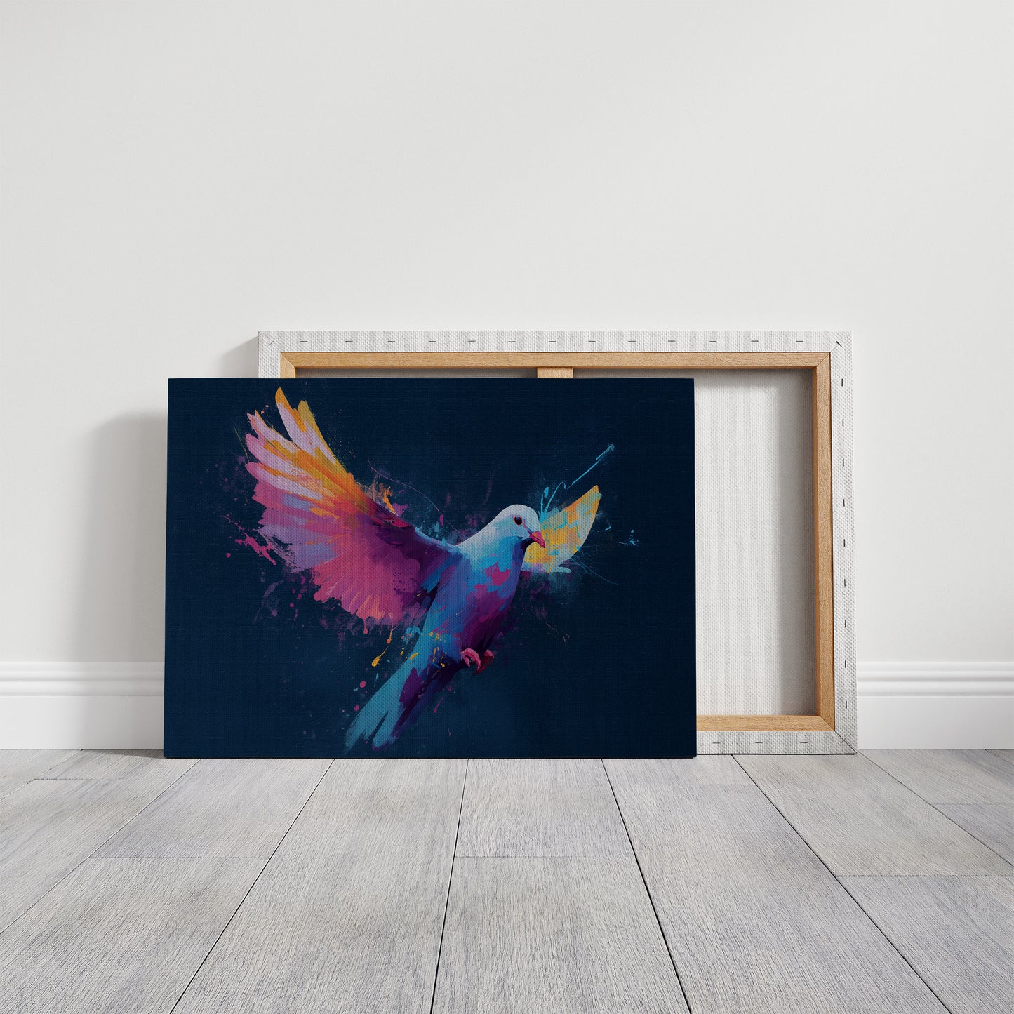 Prismatic Dove Carries Midnight Dreams