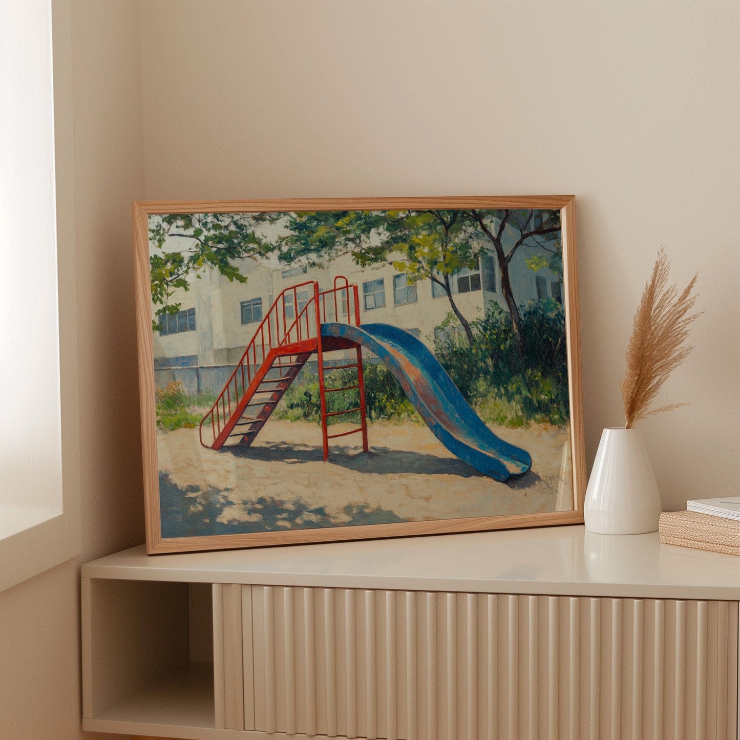 Summer Memories On Metal Slides