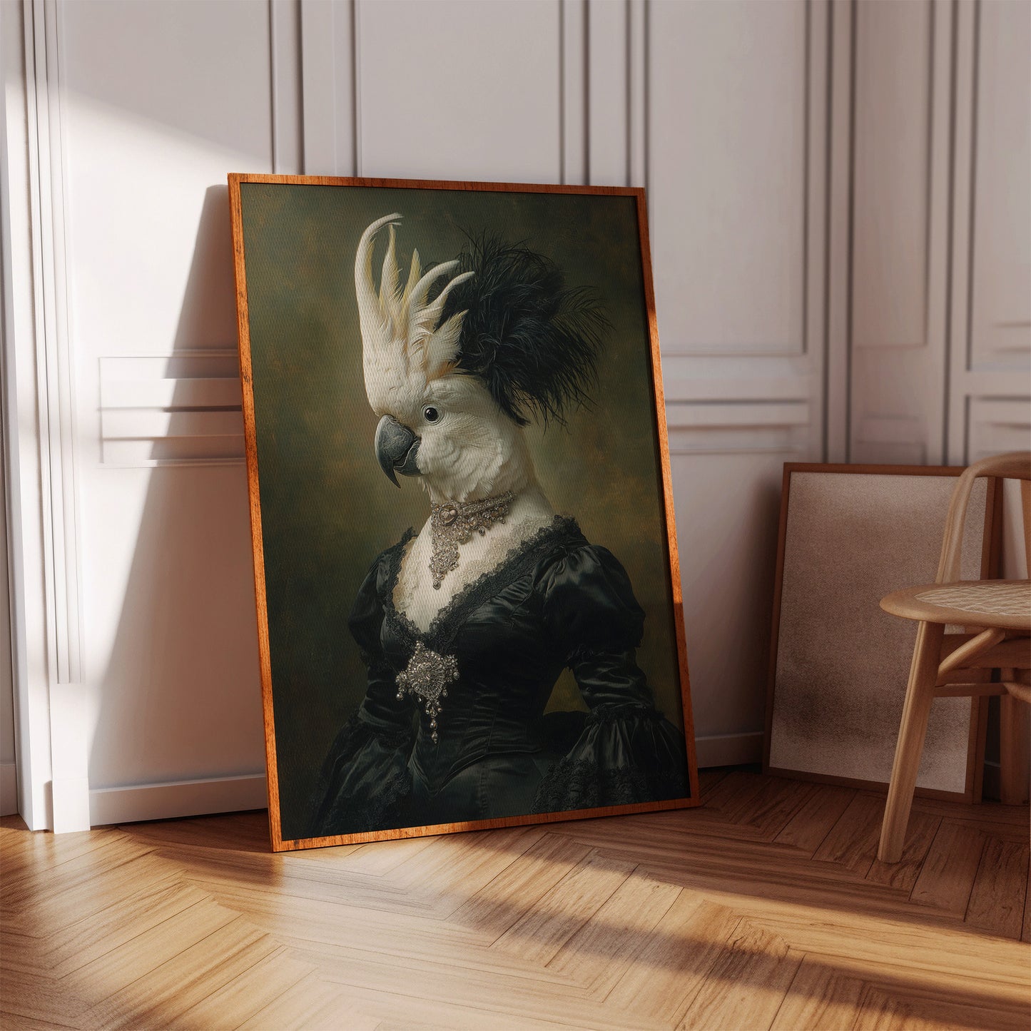 Elegant Feathers Worn Like a Crown