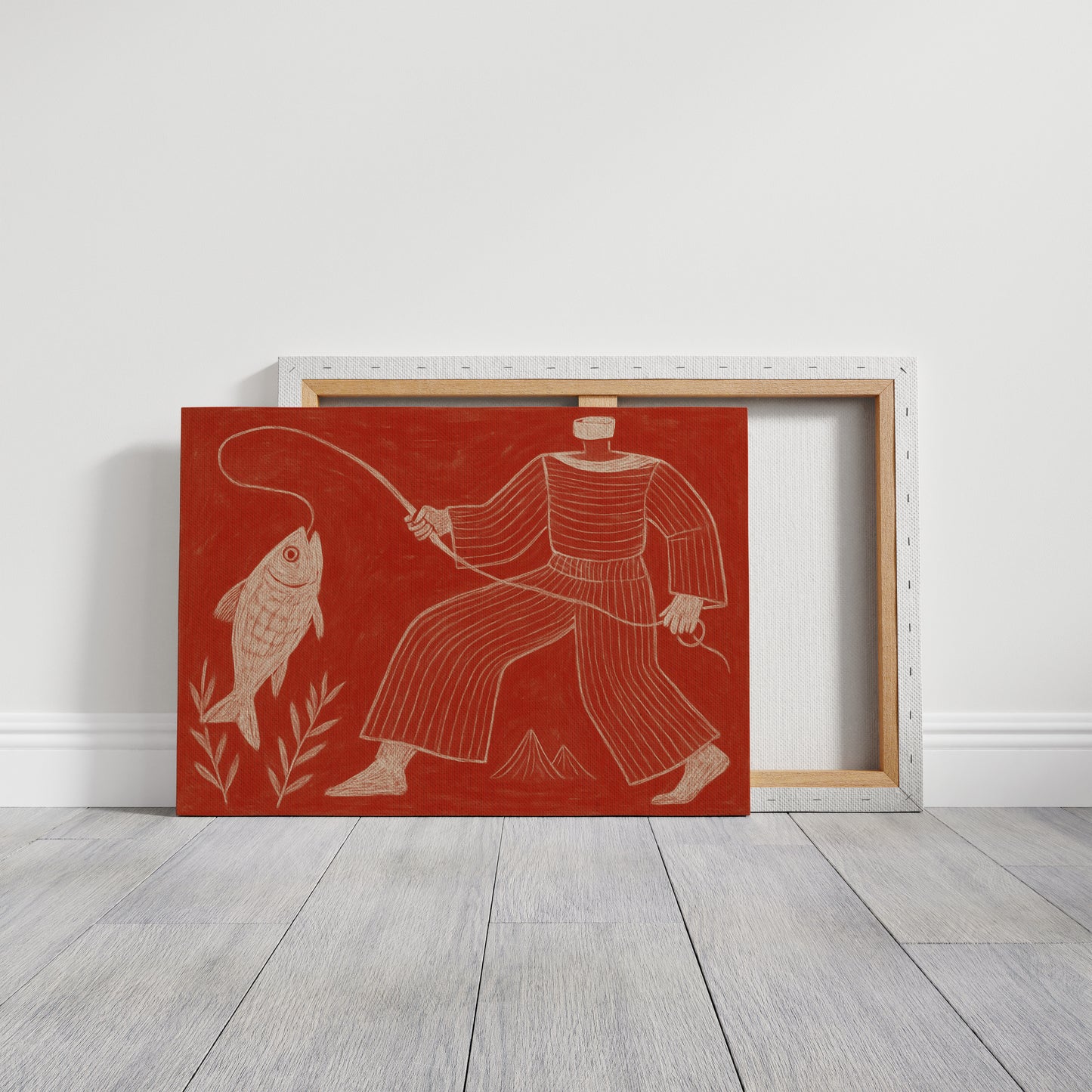 Catch of the Day in Red Chalk