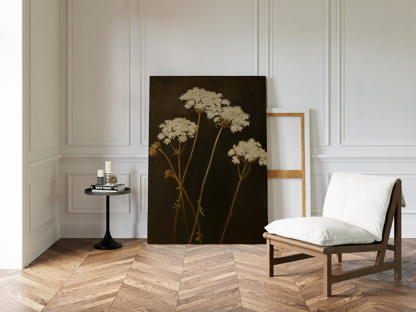 Queen Annes Lace in Late Autumn Light