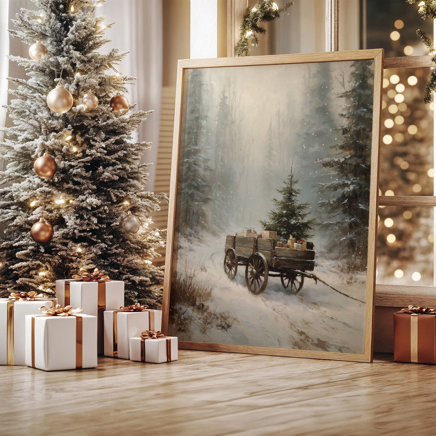 Winter Wagon Carries Forest Memories