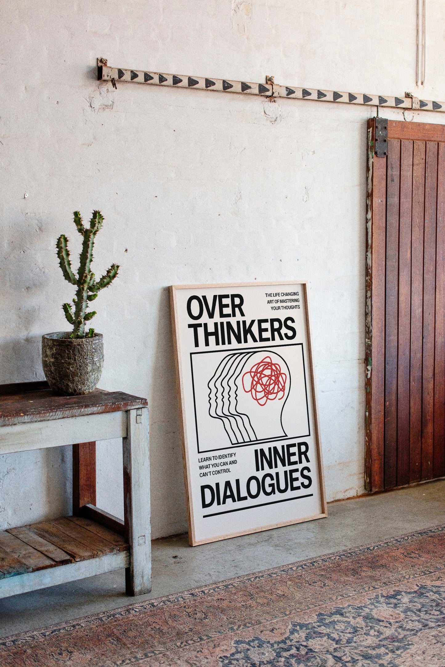 Overthinkers Inner Dialogues – Bold Modern Mental Health Print