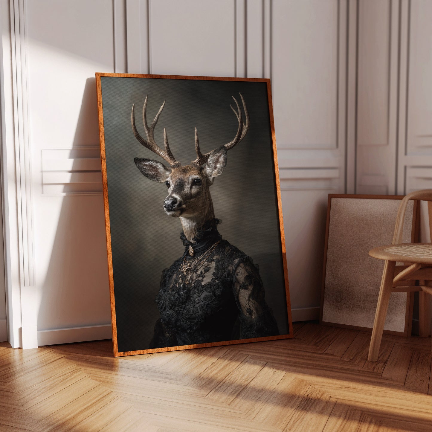 Regal Stag in Elegant Attire