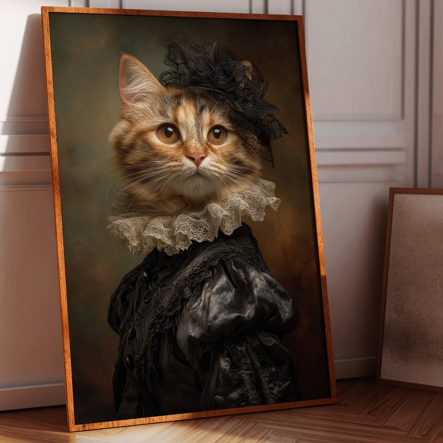 Regal Feline in Victorian Attire