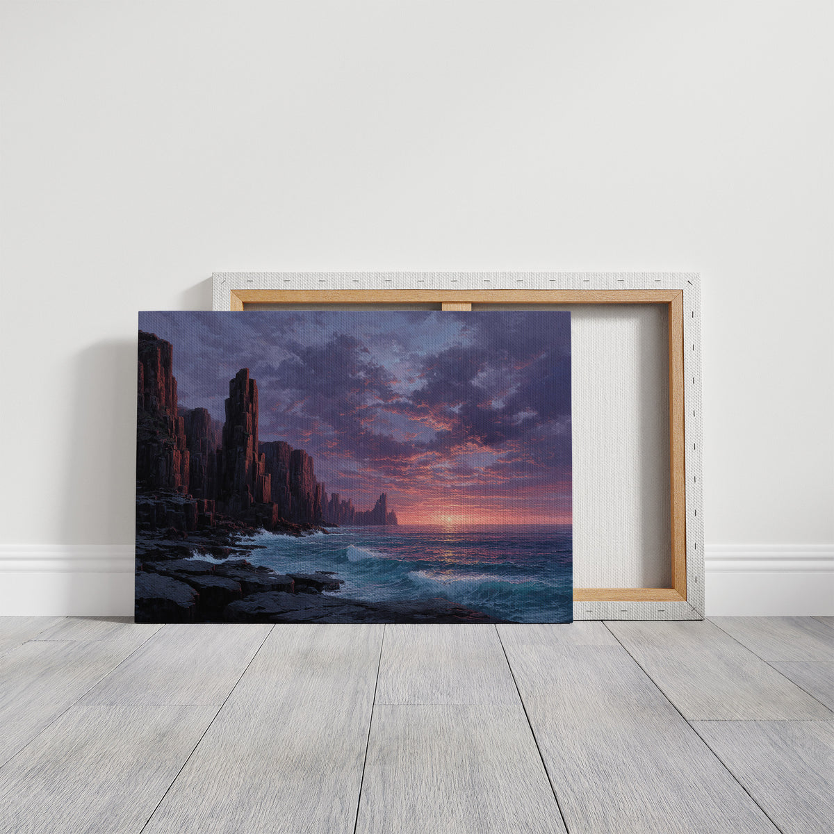 Basalt Columns Line Up for Sunset