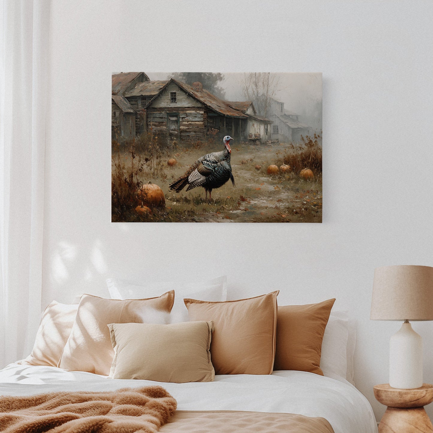 Wild Turkey's Autumn Farmhouse Patrol
