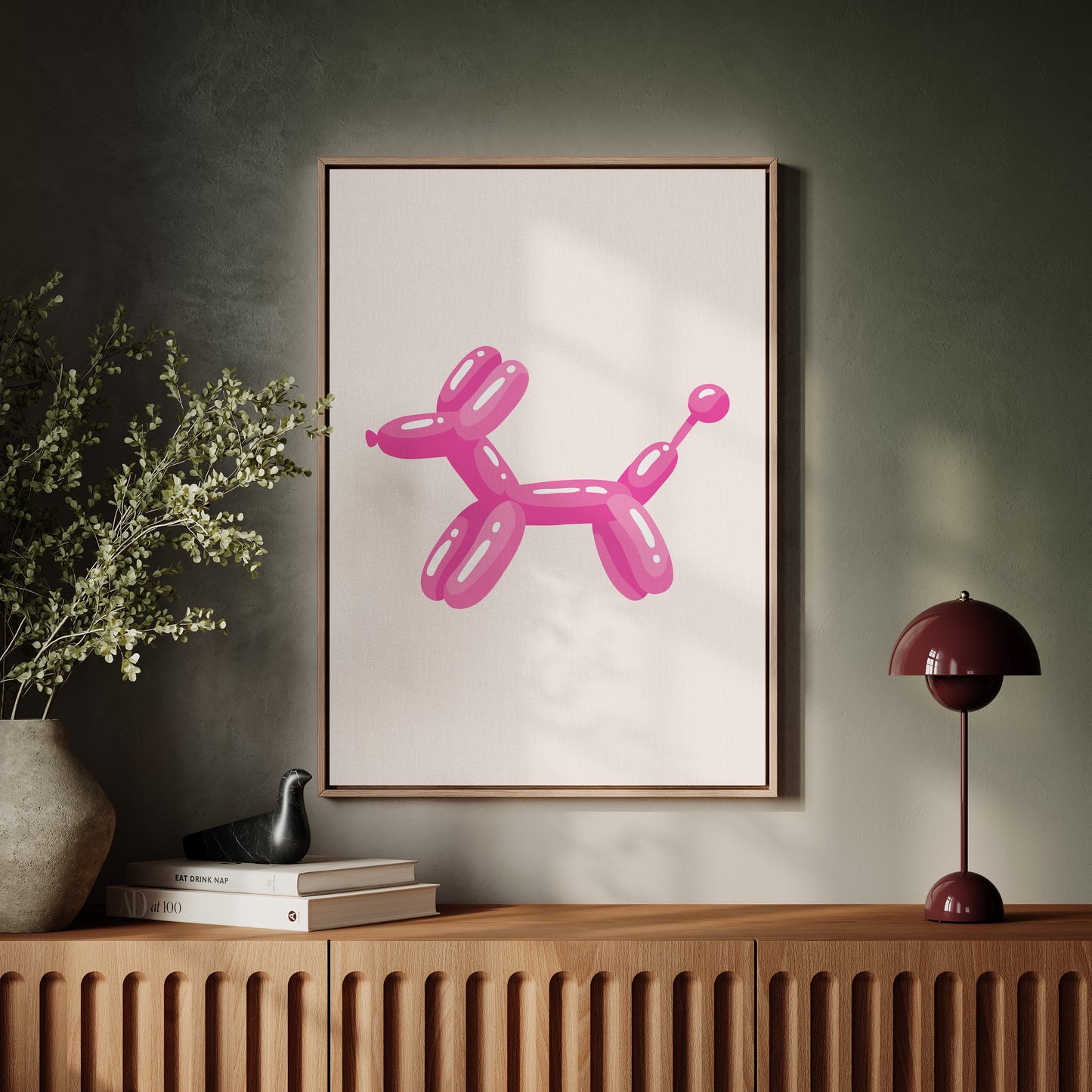 A Playful Moment in Pink