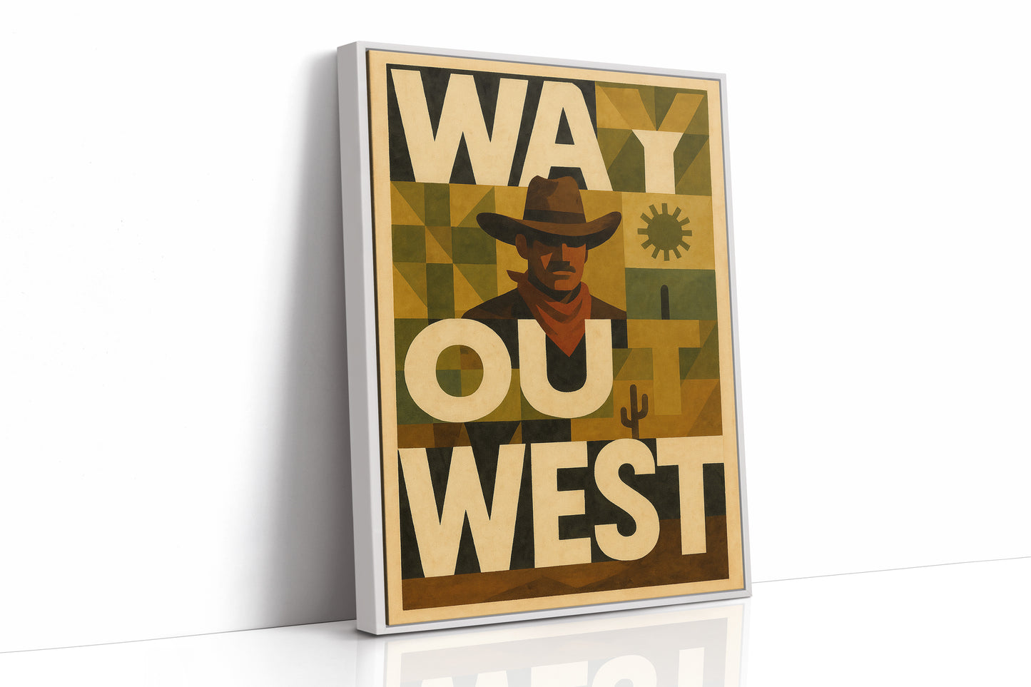 Way Out West Cowboy Poster