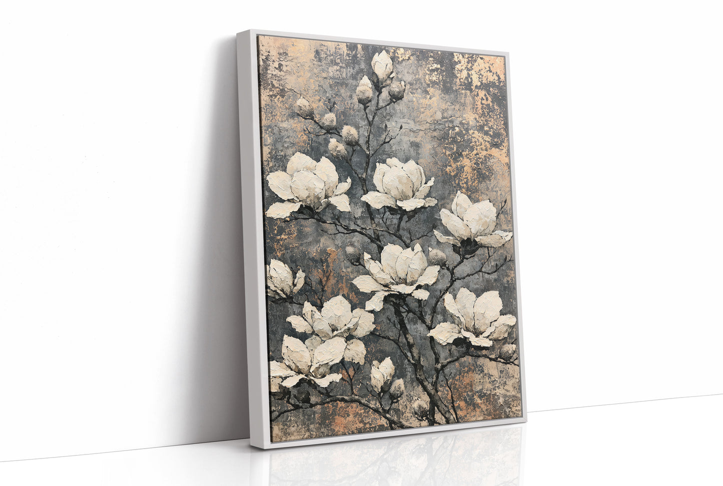 Magnolia Sprawl on Weathered Copper