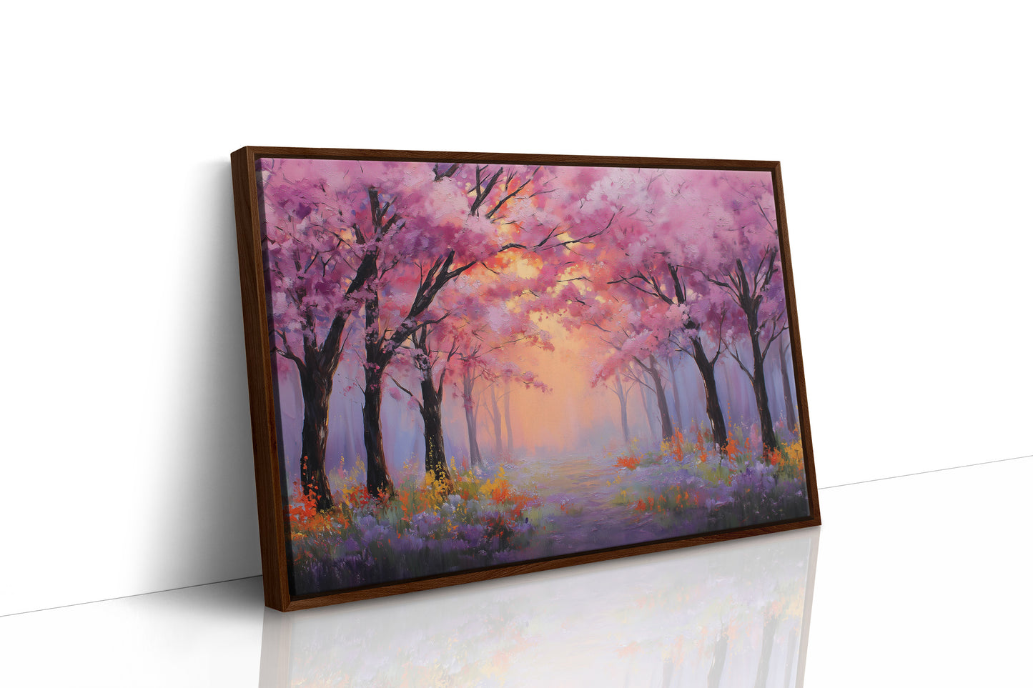 Cherry Blossoms Paint The Dawn Path