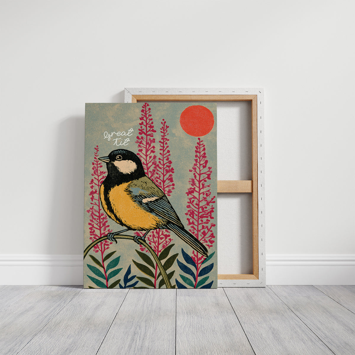 Great Tit and Rising Sun